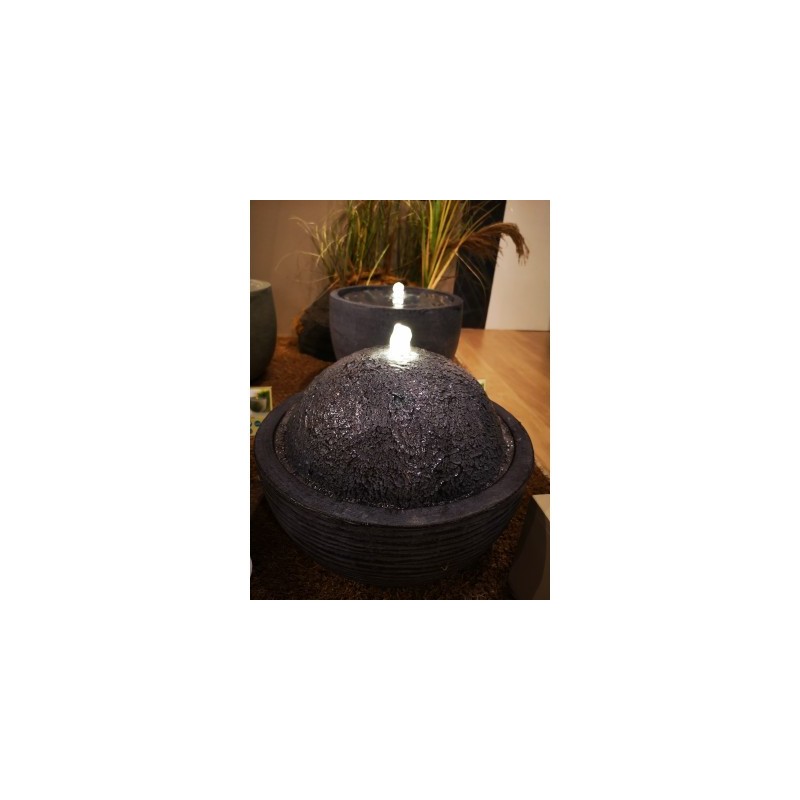 Fontanna misa led ciemno szara 36x28cm - 5