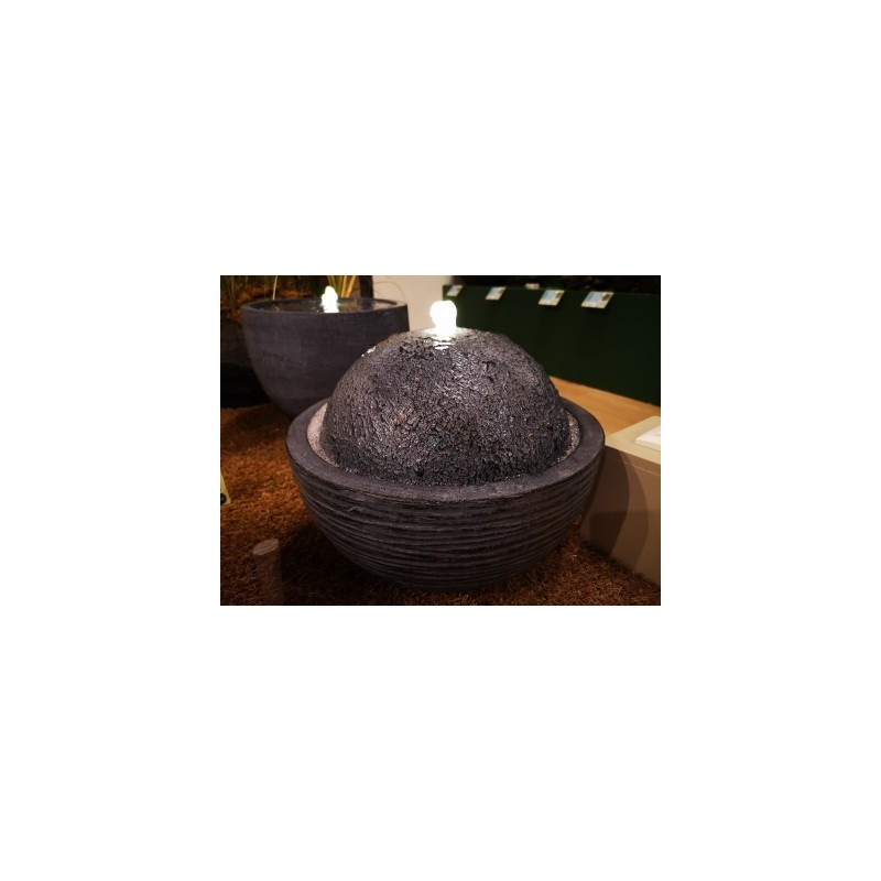 Fontanna misa led ciemno szara 36x28cm - 7