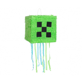 Piniata urodzinowa Zielony piksel minecraft ozdoba - 1