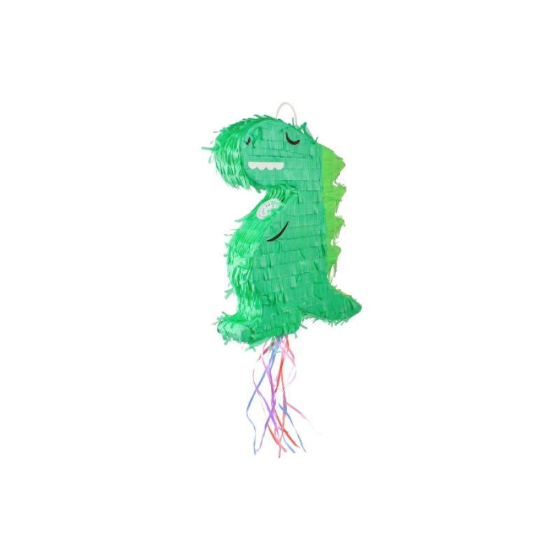 Piniata urodzinowa zielony duży Dinozaur t-rex - 1