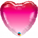 Balon serce różowe ombre 18 - 1