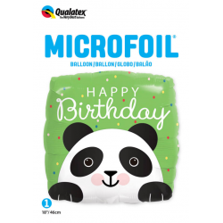 Balon foliowy urodzinowy Panda dla dzieci dekoracj - 2