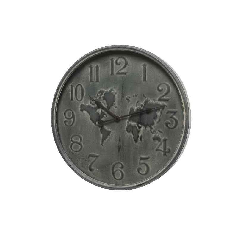 Zegar żelazny z mapą 48cm - 1
