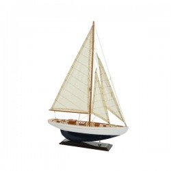 Ozdoba żaglówka model łódź drewniana dekoracja