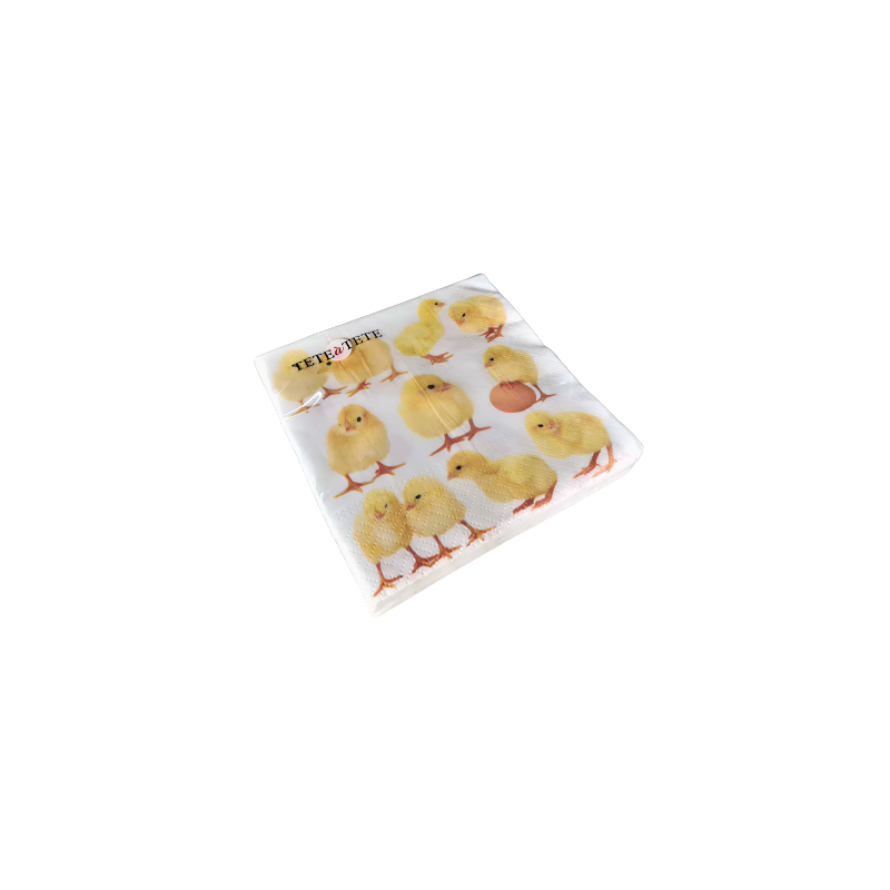 Serwetki papierowe jednorazowe wielkanocne kurczak - 1