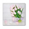 Serwetki papierowe wielkanocne pisanki tulipany - 1