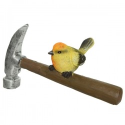 Ozdobne narzędzia ogrodowe z ptaszkiem dekoracja - 2