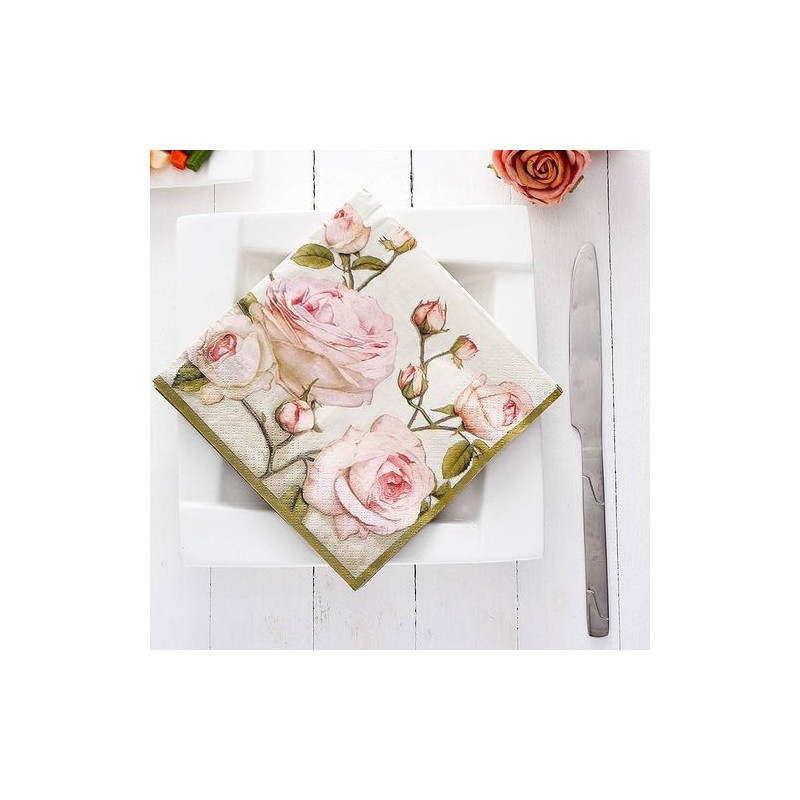 Serwetka beauty roses 33 x 33cm 20 szt. - 3