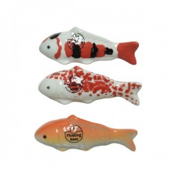 Ryba porcelanowa rybki białe czerwone mix 11x4cm