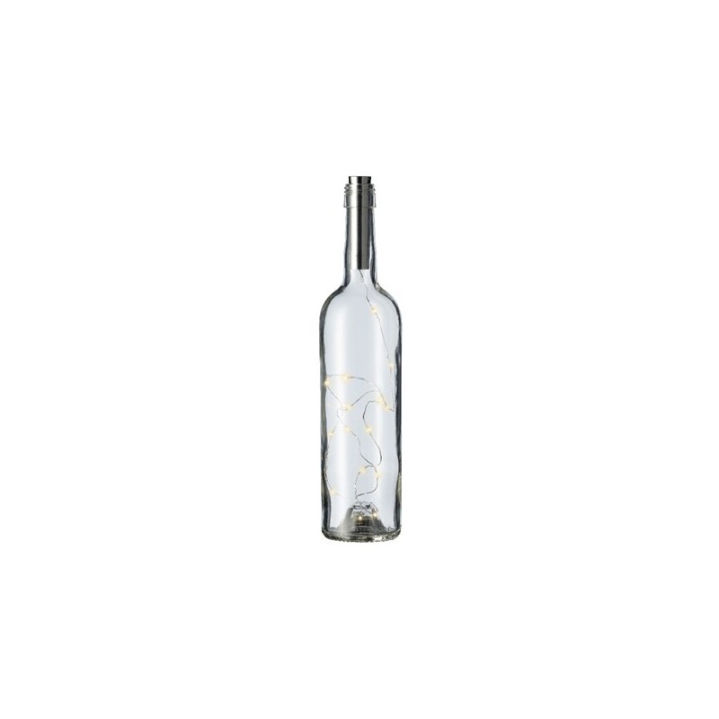 Lampki do butelki micro 15 led ciepły biały - 3