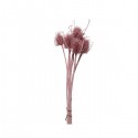 Kwiaty suszone jasno różowe na łodydze mix 55cm - 4