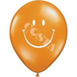 Balony lateksowe pomarańczowy uśmiech 27cm 25 szt - 3