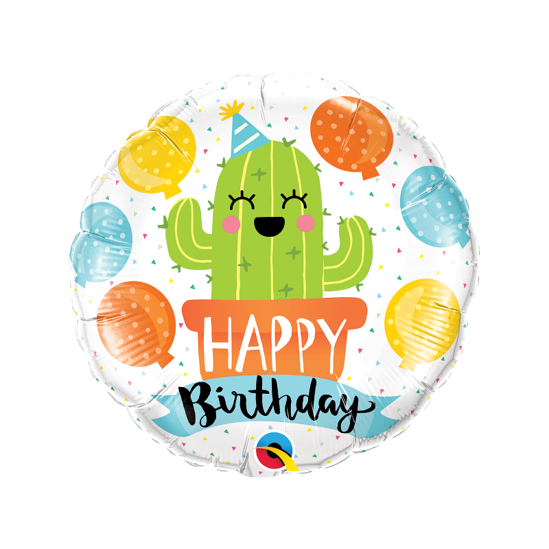 Balon foliowy urodzinowy kaktus dla dzieci ozdoba - 1