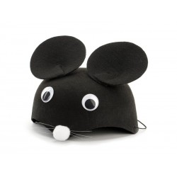 Czapka z uszami myszka czarna przebranie mysz
