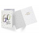 Kartka urodzinowa 60 lat holograficzna - 1