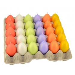 Świeca świeczka jajko wielkanocne pisanka kolorowe - 1