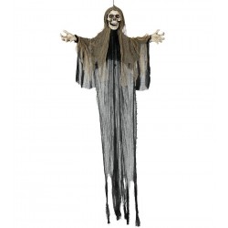 Szkielet wiszący upiór halloweenowy ze światłem i dzwiekiem 180cm