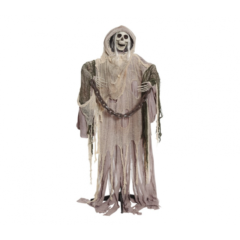 Szkielet w tunice upiór halloweenowy wiszący 198 cm - 1
