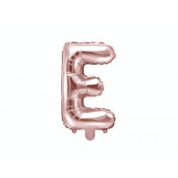 Balon foliowy 14 litera E różowe złoto do napisów - 1