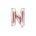 Balon foliowy 14 litera N różowe złoto do napisów - 1