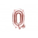 Balon foliowy litera Q 14' różowe złoto do napisów - 1