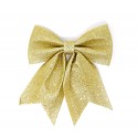 Kokarda dekoracja na choinkę prezent ozdobna złota 25cm - 1