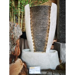 Fontanna kamienna ozdobna ogrodowa ledowa 69cm - 8