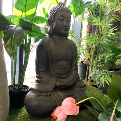 Figura Budda siedzący antracyt 35x61,5x79cm - 2