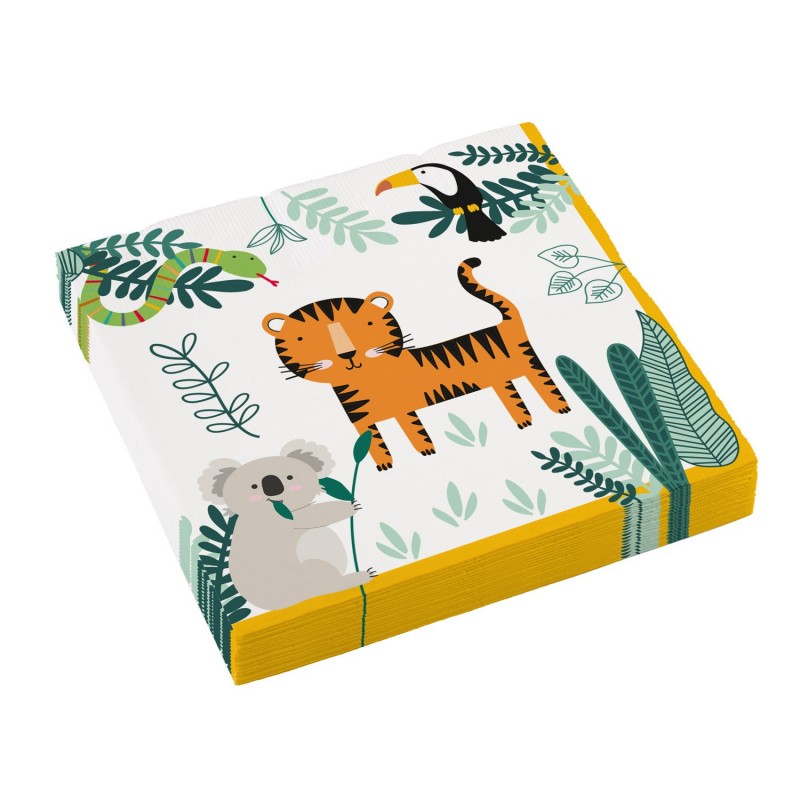 Serwetki papierowe kolorowe Safari zwierzęta 16szt - 1