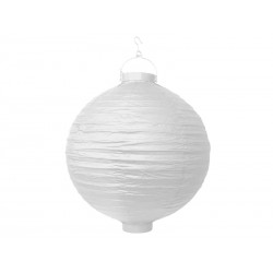 Lampion papierowy ogrodowy biały 30cm