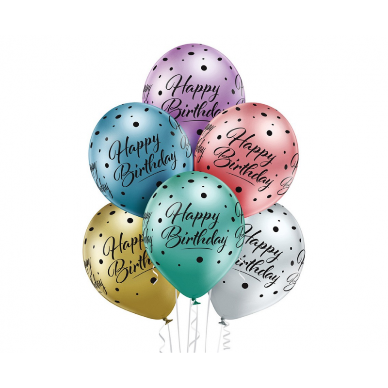 Balony lateksowe z nadrukiem na urodziny dekoracja - 1