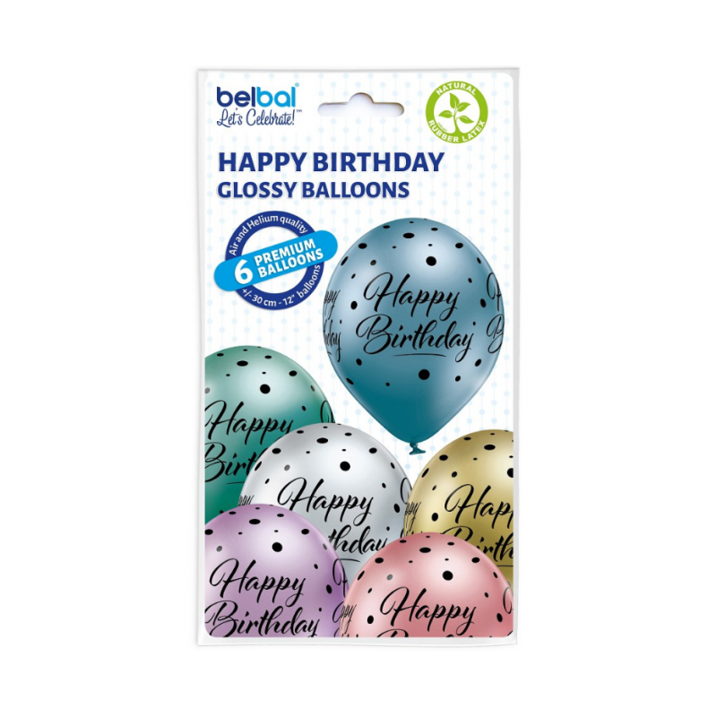 Balony lateksowe z nadrukiem na urodziny dekoracja - 2
