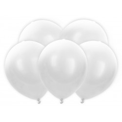 Balony lateksowe świecące ledowe białe 5 szt