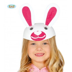 Czapka dla dzieci królik z uszami króliczek biały