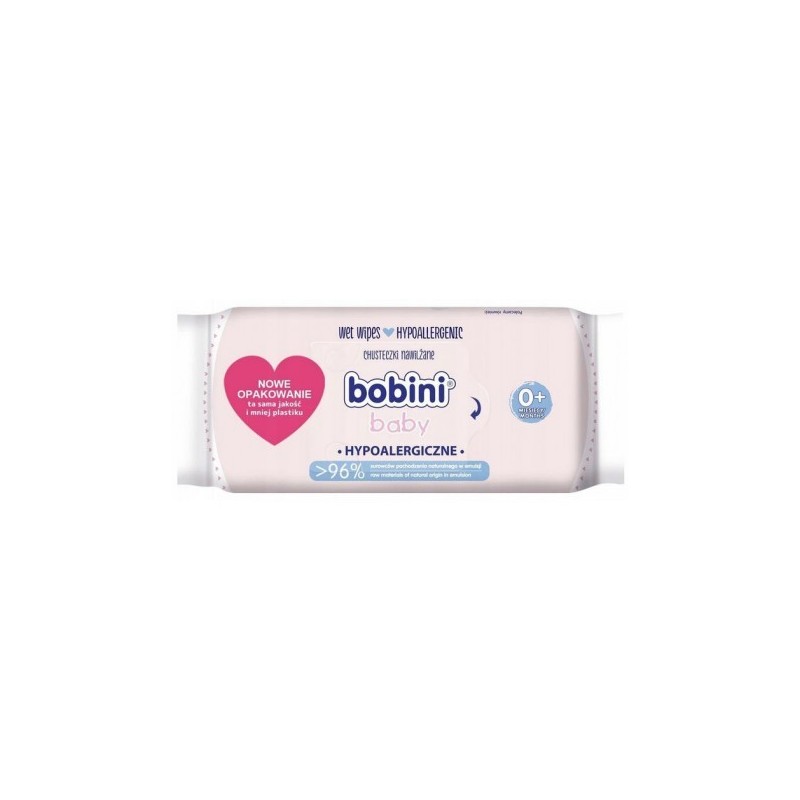 Chusteczki nawilżane Bobini Baby Hypoalergiczne 60szt - 1