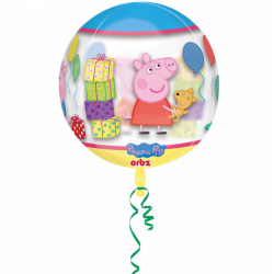 Balon foliowy Świnka Peppa Pig okrągły kolorowy
