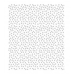 Papier ozdobny biały w czarne krople 68,5x100cm - 1