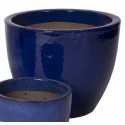 Donica Glazed Egg Pot niebieska D50/H40 - 1
