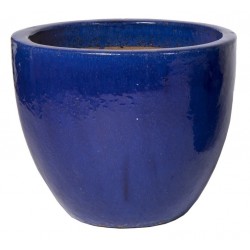 Donica Glazed Egg Pot niebieska D60/H52