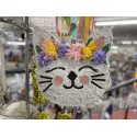 Piniata urodzinowa kotek z kwiatami pastelowy - 2