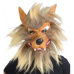Maska włochatego wilkołaka przebranie na Halloween