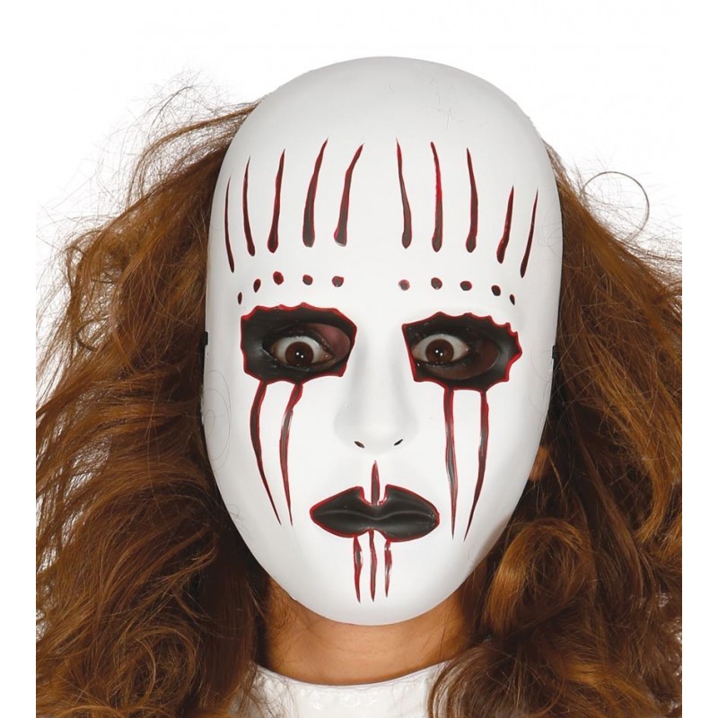 Maska biała z krwawymi śladami Straszna Lalka - 1