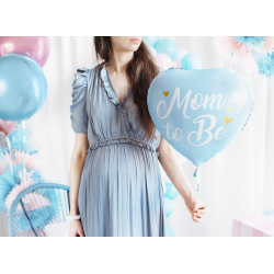 Balon foliowy baby shower niebieski dekoracja na hel - 3
