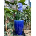 Donica Glazed Egg Vase Falling niebieska D54/H67 - 2