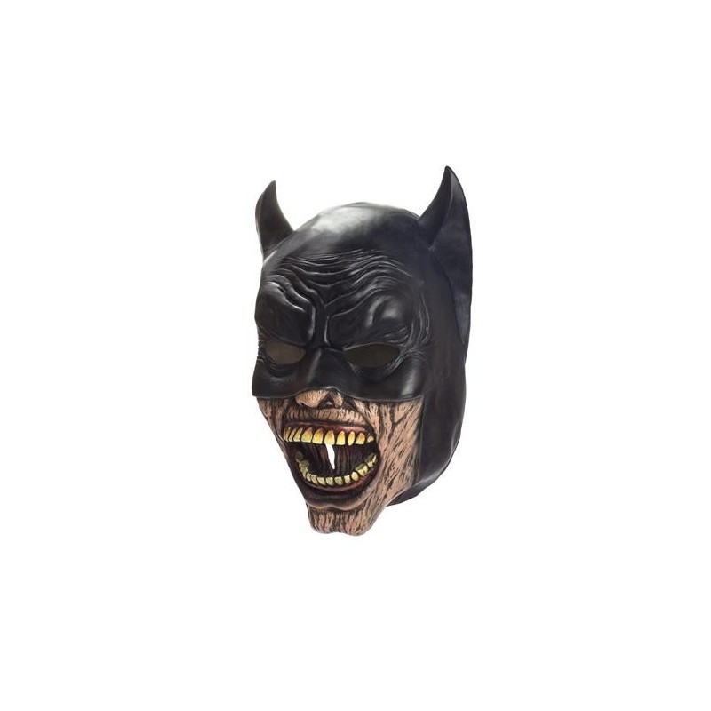 Maska lateksowa zombie-batman czarna komiksowa - 1