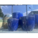 Donica Glazed Egg Pot niebieska D50/H40 - 3