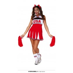 Strój dla dorosłych Cheerleaderka S 36-38 (sukienka)