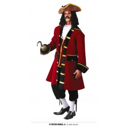 Strój dla dorosłych Kapitan Pirat marynarka hak