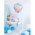 Balon foliowy głowa dziecka baby shower dekoracja  - 3