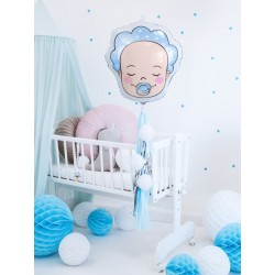 Balon foliowy głowa dziecka baby shower dekoracja  - 3